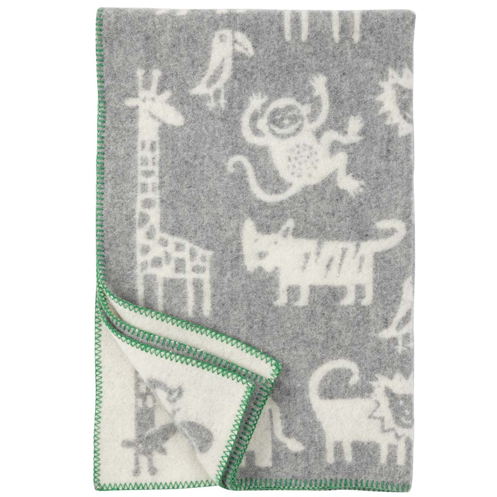 Klippan - Jungle | eco-wool cot blanket