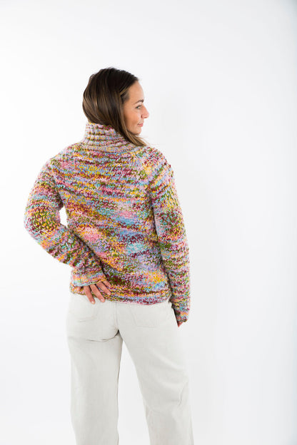 Fuza Wool - Butterfly Sweater | Damenpullover aus Merinowolle mit Rollkragen