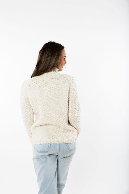 Fuza Wool - Butterfly Sweater | Damenpullover aus Merinowolle mit Rollkragen