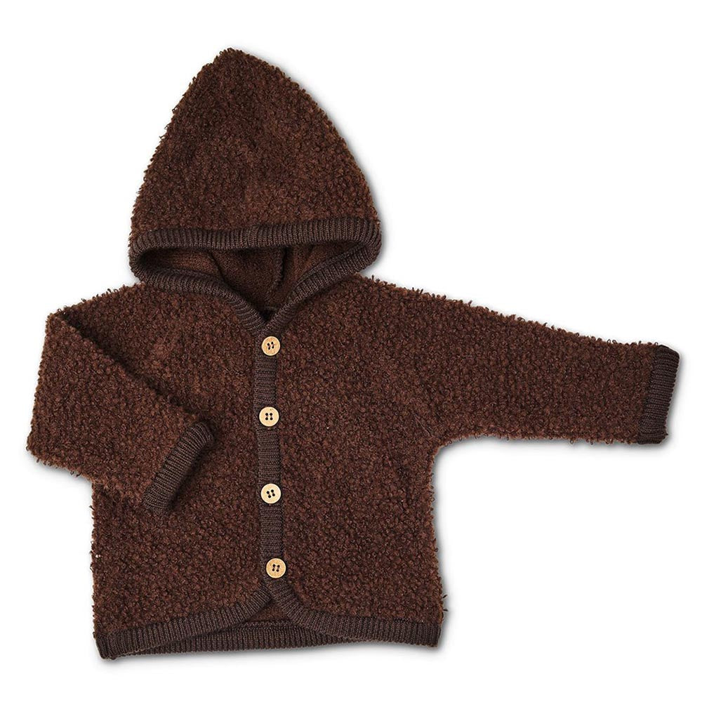 Smallstuff - Cardigan hoodie | wollen babyvestje