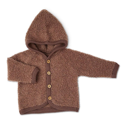 Smallstuff - Cardigan hoodie | wollen babyvestje