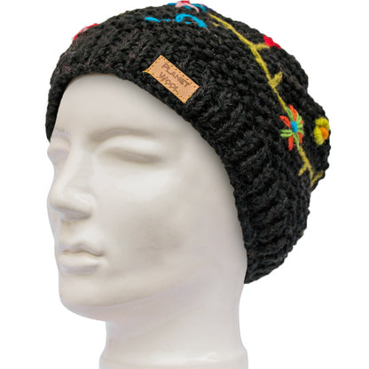 Planet Wool - Short flower hat | Wollmütze