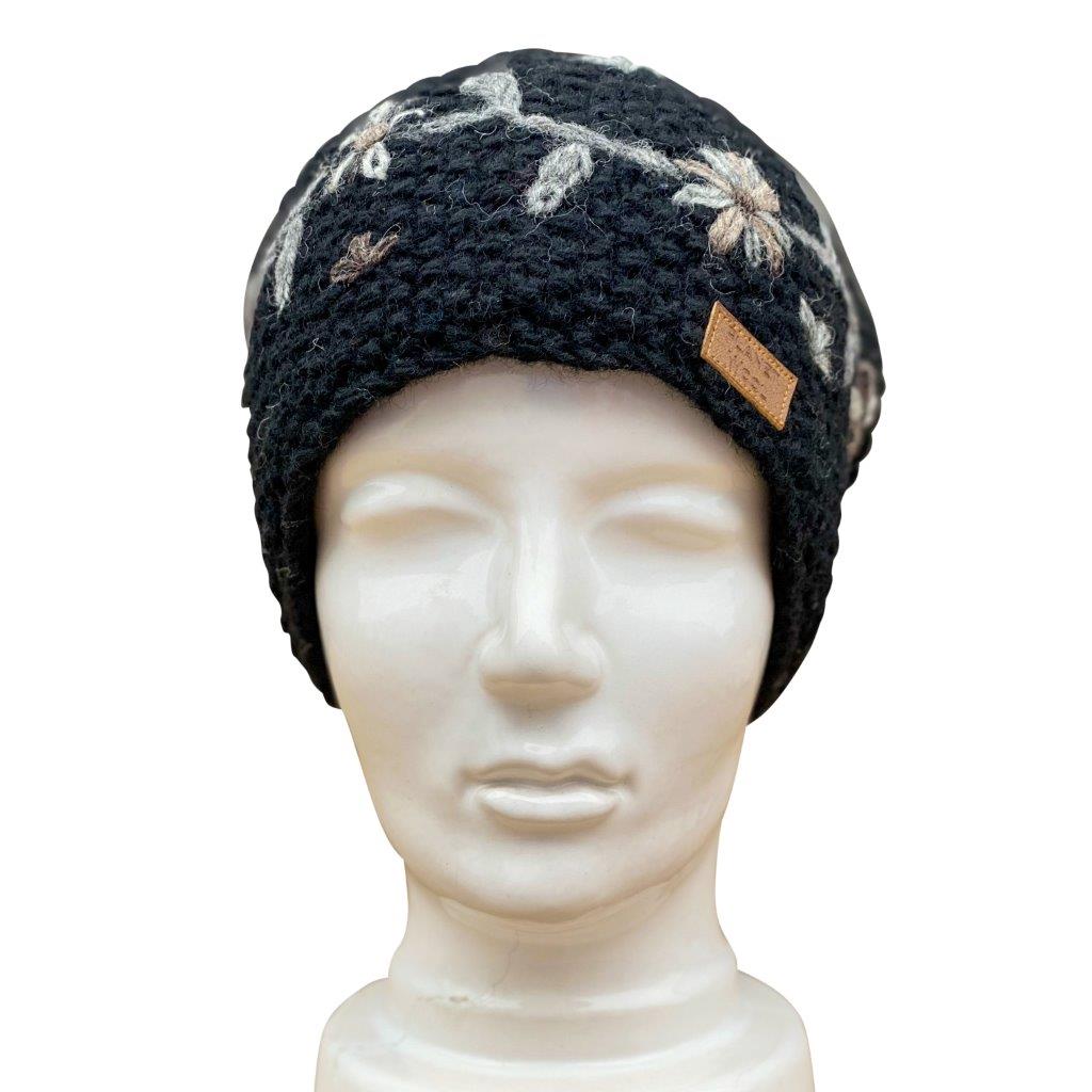 Planet Wool - Short flowerhat | wollen muts met bloemen