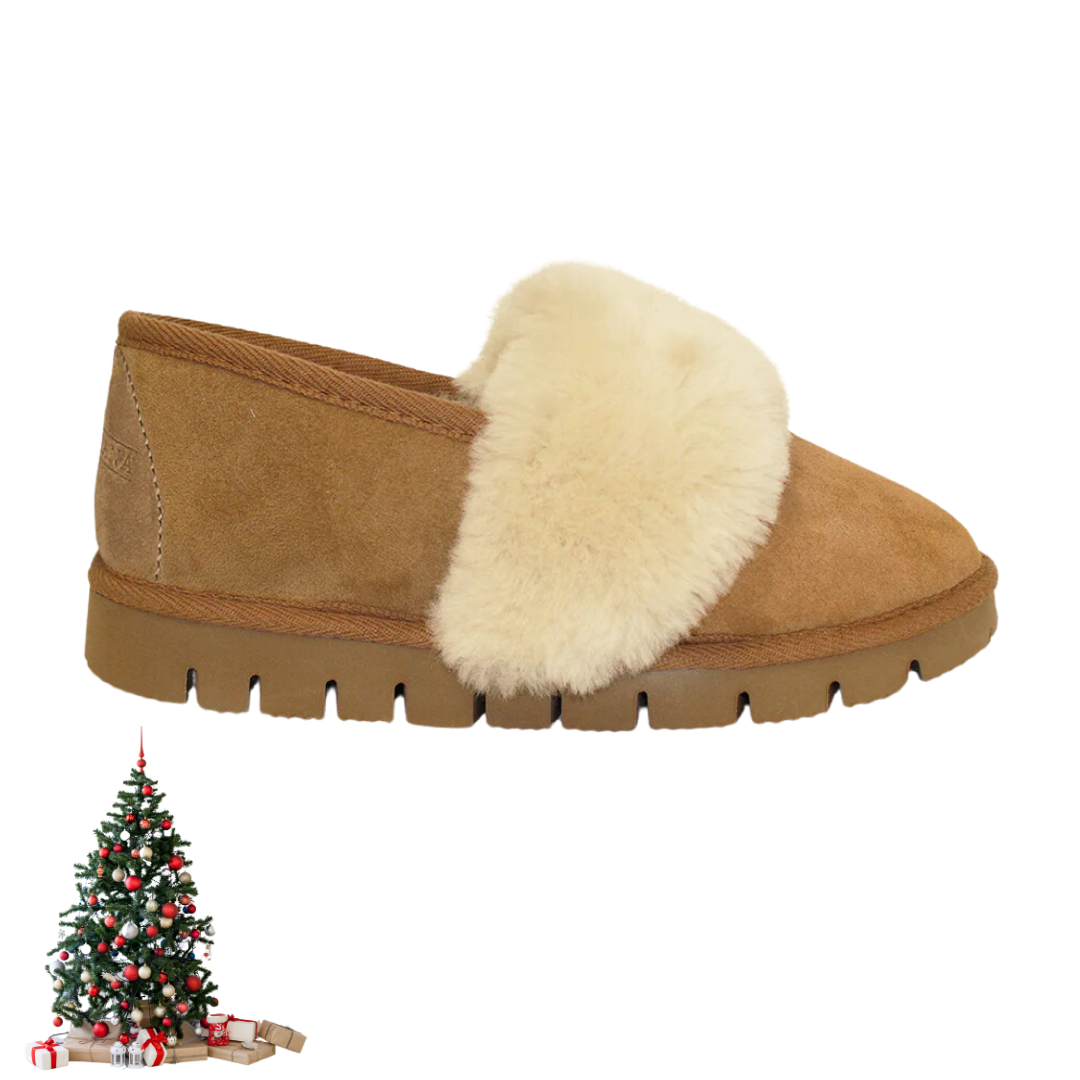 Texelana - Premium Fluffy Loafer | Outdoor-Schaffellschuh