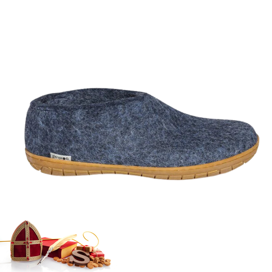 Glerups | schoen met rubber zool - denim