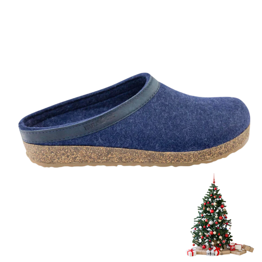 Haflinger - Grizzly Torben | Slip-on slipper with cork sole