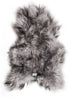 Texelana - dyed Icelandic sheepskin | dark tops long hair