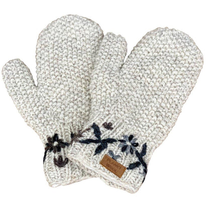 Planet Wool - flower mittens | Wollhandschuhe