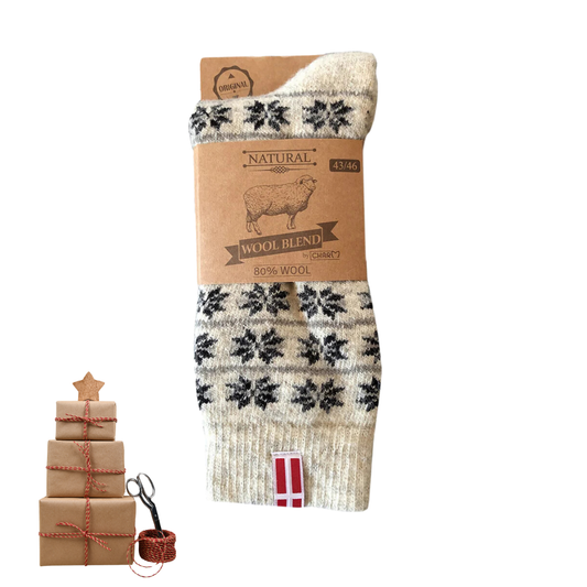 Woolwear - HOS 806 Denmark Flag | wool socks