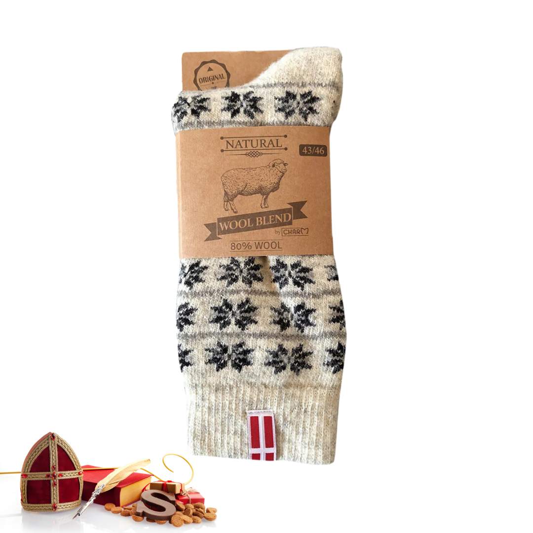 Woolwear - HOS 806 Denmark Flag | wollen sokken