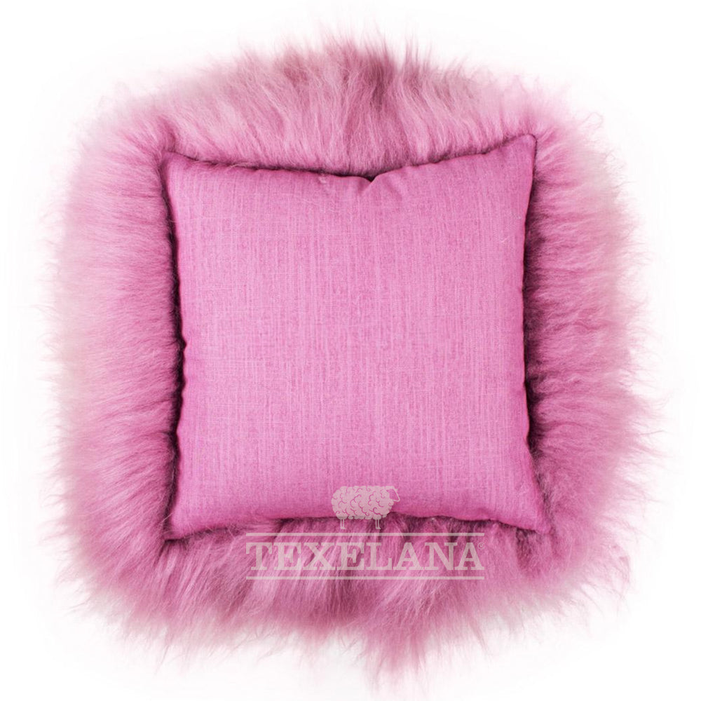 Texelana - decorative sheepskin cushion | long-haired, single sided