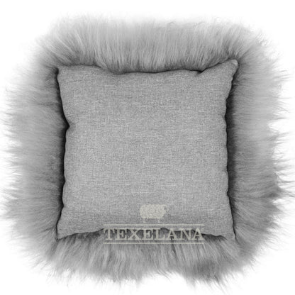 Texelana - decorative sheepskin cushion | long-haired, single sided