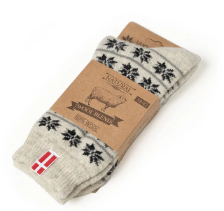 Woolwear - HOS 806 Denmark Flag | wollen sokken