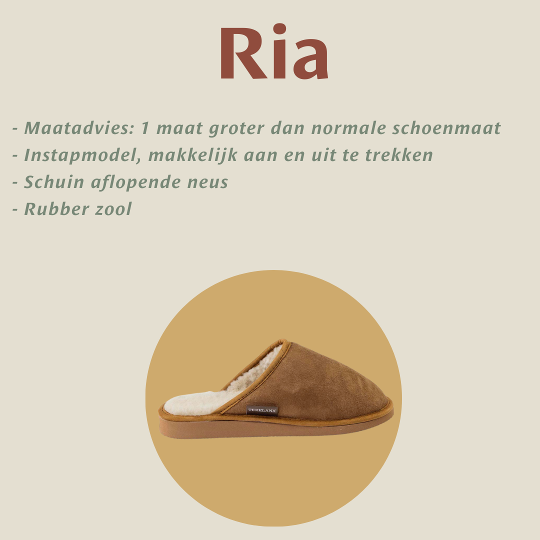 Texelana - Ria | instappantoffel van schapenvacht