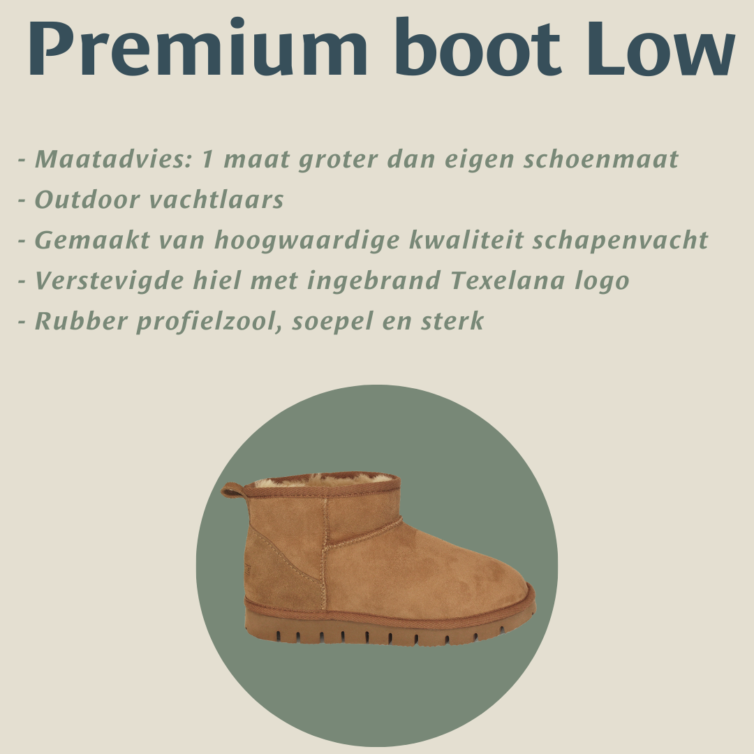 Texelana - Premium boot Low | Outdoor-Schaffellstiefel