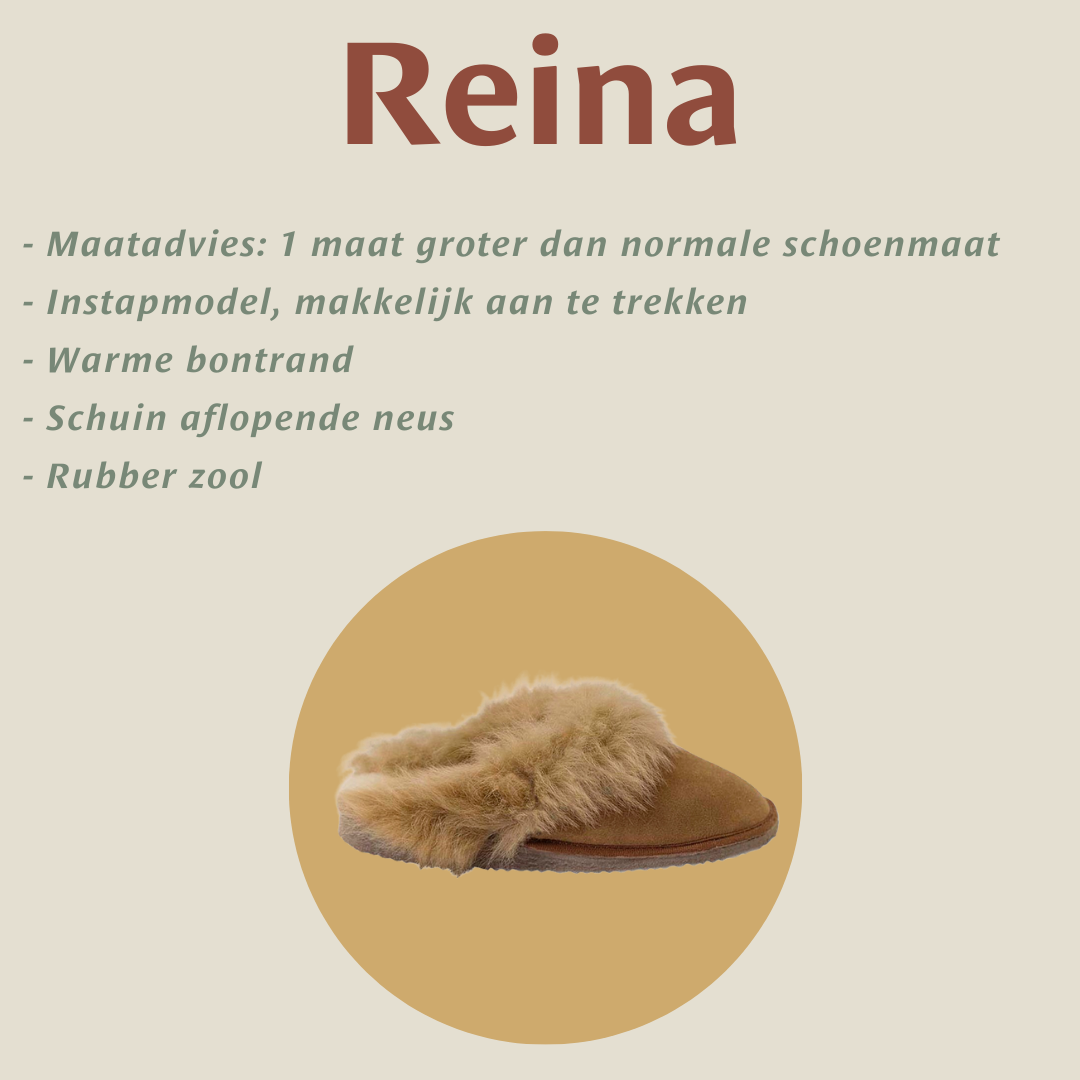 Texelana - Reina | Slipper mit Fellbesatz